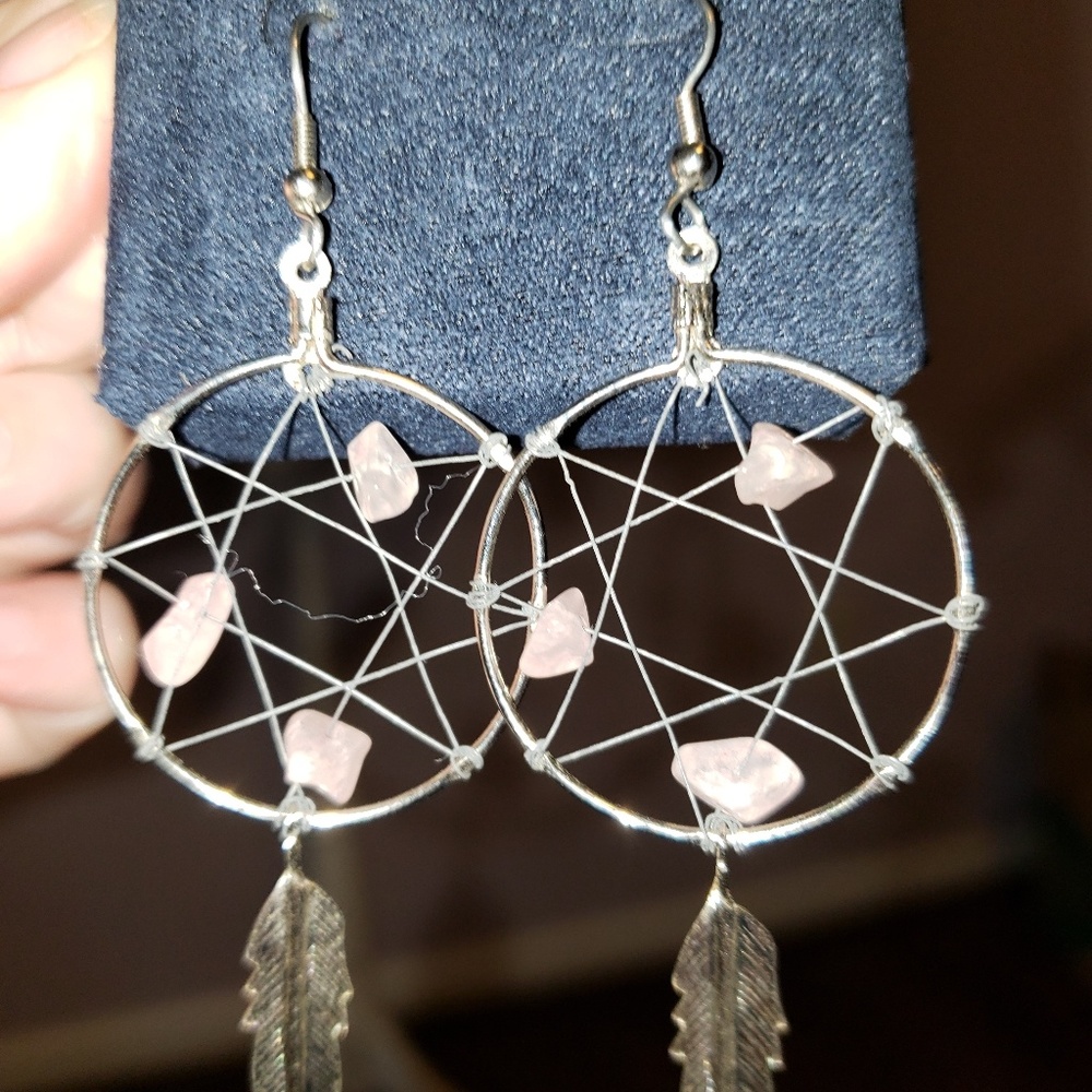 NWOT sterling silver dream catcher earrings